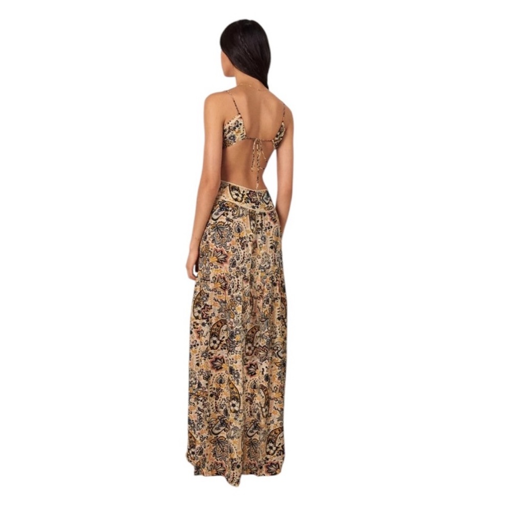 BA&SH Baloma Paisley Print Cutout Dress - Picture 2 of 6